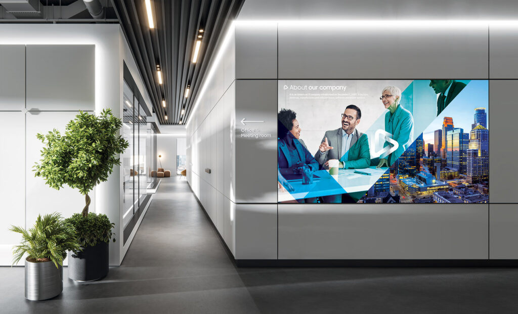 digital signage w biurze 