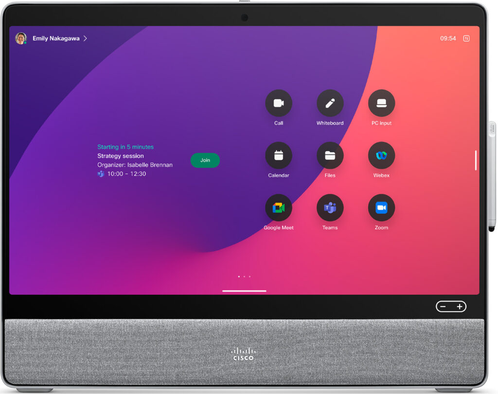 Integrated camera - Cisco Desk Pro